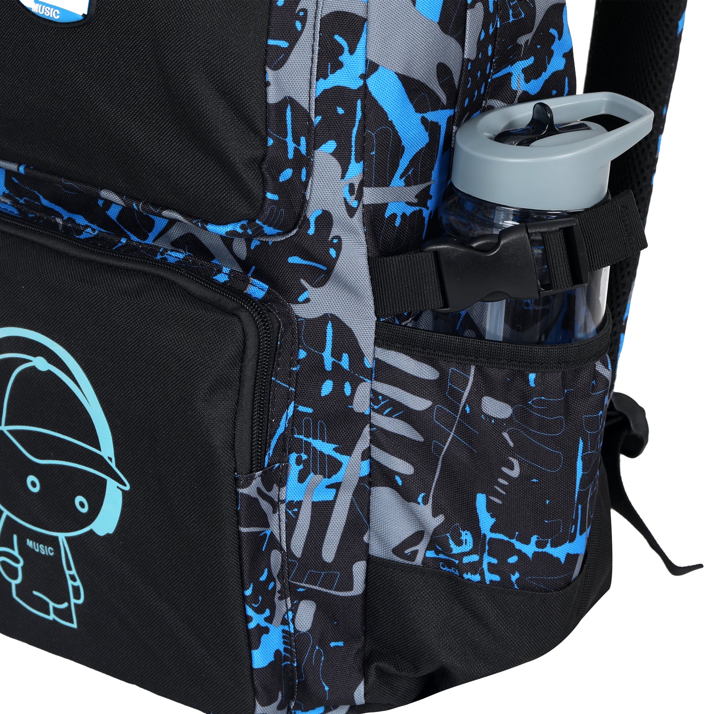 LOVEVO Backpack for Boys & Girls Anime Luminous Music with USB Charging Port Suitable for School College Uni Travel Sports and Gifts
