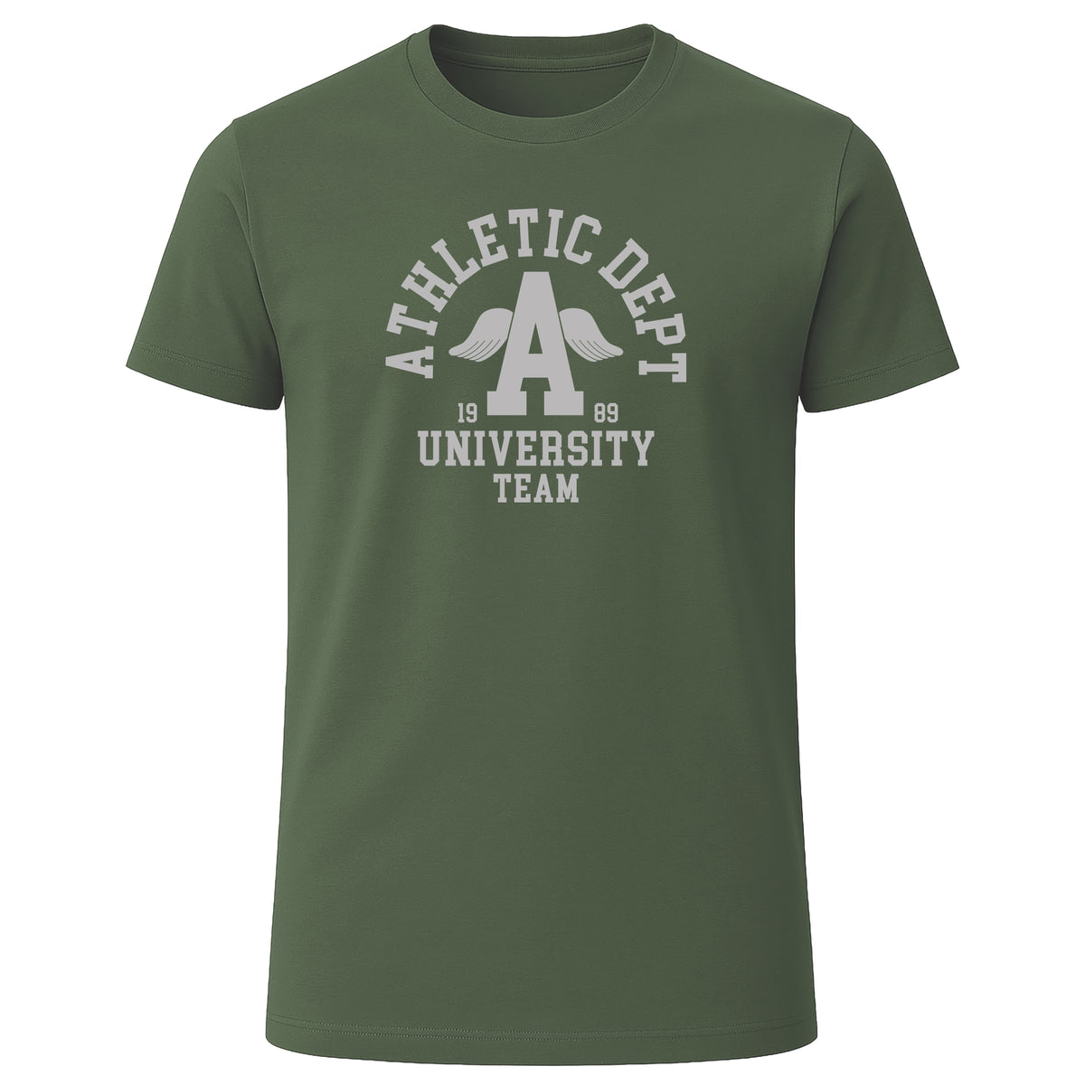Green LOVEVO Athletic Dept University Team graphic T-shirt