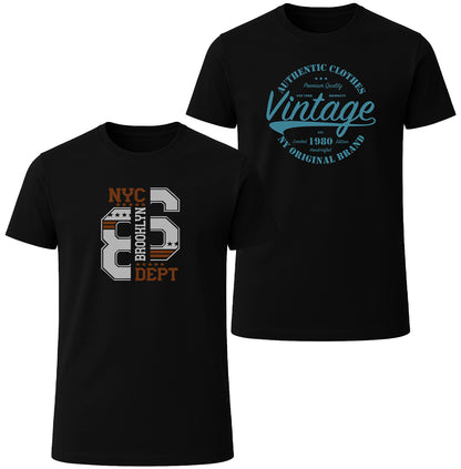 LOVEVO 2 Pack Graphic T-Shirts – Brooklyn Vintage Collection