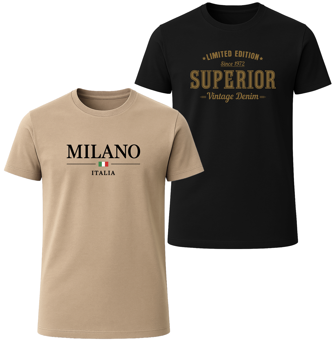 LOVEVO 2 Pack Graphic T-Shirts – Italian Heritage Collection