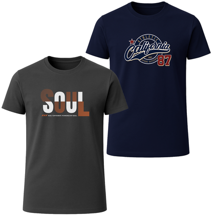 LOVEVO 2 Pack Graphic T-Shirts – West Coast Soul Collection