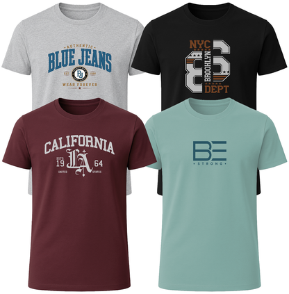 LOVEVO 4-Pack Graphic T-Shirts – Heritage Collection