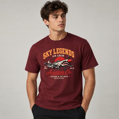 LOVEVO Men’s Graphic T-Shirt – Sky Legends